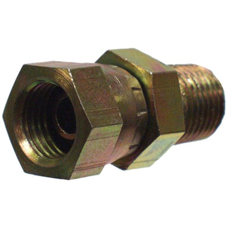 Gizmo 39004350 .50 in. Male Pipe x .37 in. Female Pipe Swivel, Hydraulic Adapter GI698562
